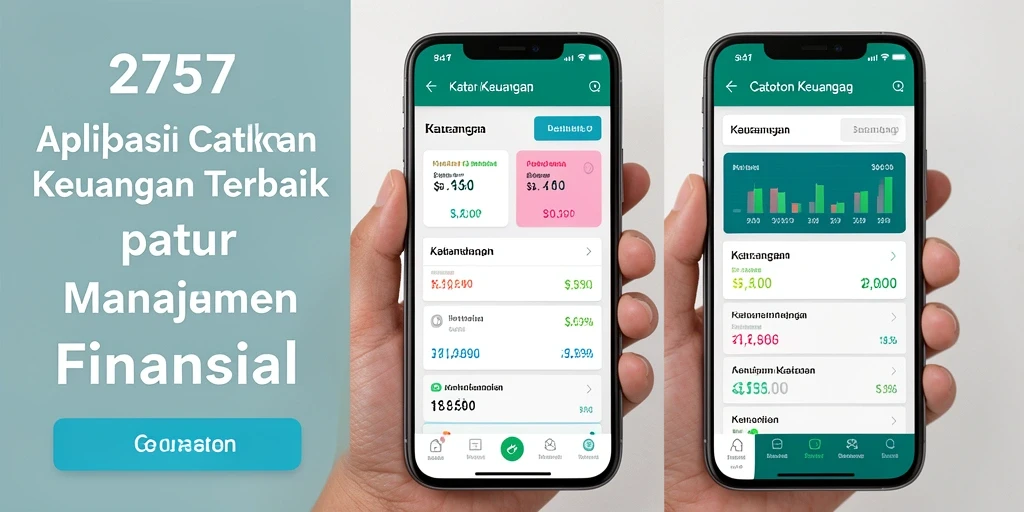 Tampilan antarmuka aplikasi Catatan Keuangan 2757 yang modern dan menarik.