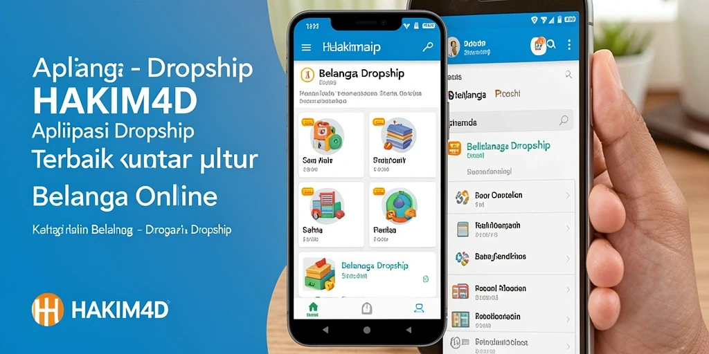 Tampilan antarmuka HAKIM4D yang sederhana dan informatif untuk dropshipping.