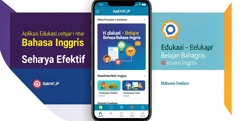 Tampilan antarmuka RAKYATJP yang menarik dan interaktif untuk belajar Bahasa Inggris.