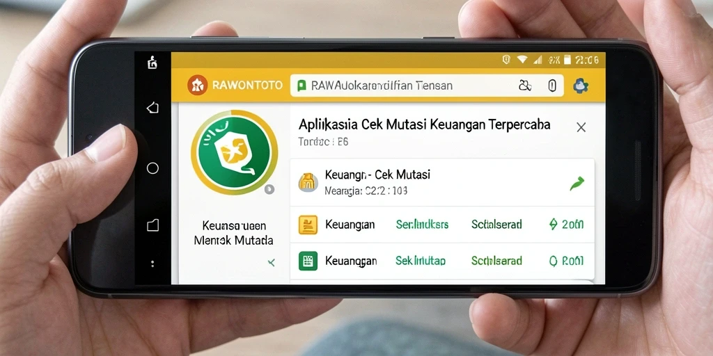Antarmuka pengguna RAWONTOTO yang sederhana dan informatif.
